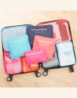DLYLDQH marka 6 sztuk podróży worek do przechowywania zestaw na ubrania Tidy organizator pokrowiec walizka szafa domowa dzielnik