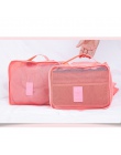DLYLDQH marka 6 sztuk podróży worek do przechowywania zestaw na ubrania Tidy organizator pokrowiec walizka szafa domowa dzielnik