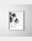 Ściany Pop Art modułowa Cuadros zdjęcia plakat na płótnie czarny i biały palmy na plaży dom malowania na płótnie domu wystrój re