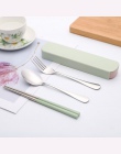2018 nowy projekt jakości Nordic przenośny dwie-sztuka kreatywny sztućce nóż widelec pojemnik na Lunch przenośne narzędzie kuche