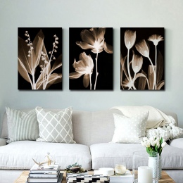 Obraz ścienny na płótnie abstrakcyjne białe kwiaty malowanie na płótnie Home obrazy dekoracyjne na ścianę do salonu obraz ścienn