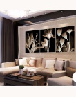 Obraz ścienny na płótnie abstrakcyjne białe kwiaty malowanie na płótnie Home obrazy dekoracyjne na ścianę do salonu obraz ścienn