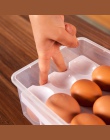 24 siatka jaj pudełko z tworzywa sztucznego pojemnik na żywność pojemnik na żywność wygodne pudełka do przechowywania podwójna w