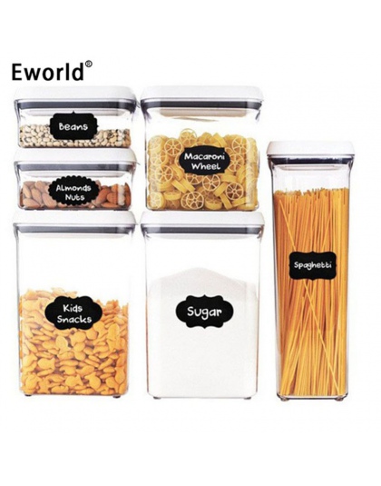 Eworld darmowa wysyłka 40 sztuk/zestaw strona główna kuchnia słoiki tablica naklejki etykiety kredowe 20.5*23 cm przydatne dla o