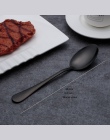 Widelec łyżka ze stali nierdzewnej czarny sztućce zestaw stołowy hurtownia Western przenośne sztućce zestaw pojemnik na żywność