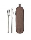 JueQi Camping zestaw obiadowy sztućce stołowe 304 pałeczki ze stali nierdzewnej naczynia kuchenne zastawa stołowa to nóż widelec