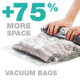 Ręcznie Rolling torby do przechowywania kompresji na ubrania plastikowe worki do pakowania próżniowego Travel Space Saver torby 