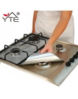 YTE 2 sztuk folia ochronna na kuchenkę gazową wielokrotnego użytku kuchenka gazowa palnik pokrywa Liner Mat ochrona przed urazam