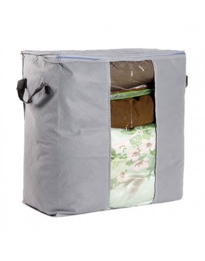 Lasperal torby na kołdrę bawełny organizer domowy do przechowywania przenośny Anti-kurz szafa bambusa torba na ubrania etui pude
