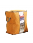 Lasperal torby na kołdrę bawełny organizer domowy do przechowywania przenośny Anti-kurz szafa bambusa torba na ubrania etui pude