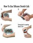 6 sztuk/zestaw uniwersalny pokrywka silikonowa Stretch ssania pokrywa garnek do gotowania Pan pokrywa silikonowa Pan wyciek pokr