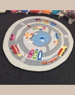 SDARISB salon 150 cm okrągły torba do przechowywania zabawek dla dzieci przenośny Cartoon kosz na bieliznę na zabawki dla dzieci