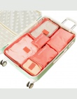 6 sztuk/zestaw wodoodporna szafa walizka etui przenośny pojemnik Nylon podróży worek do przechowywania organizator dla ubrania b