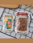 5 sztuk/partia przenośne Mason Jar kształt Food zamek uszczelnione worek do przechowywania kuchnia podróży żywności przekąski do