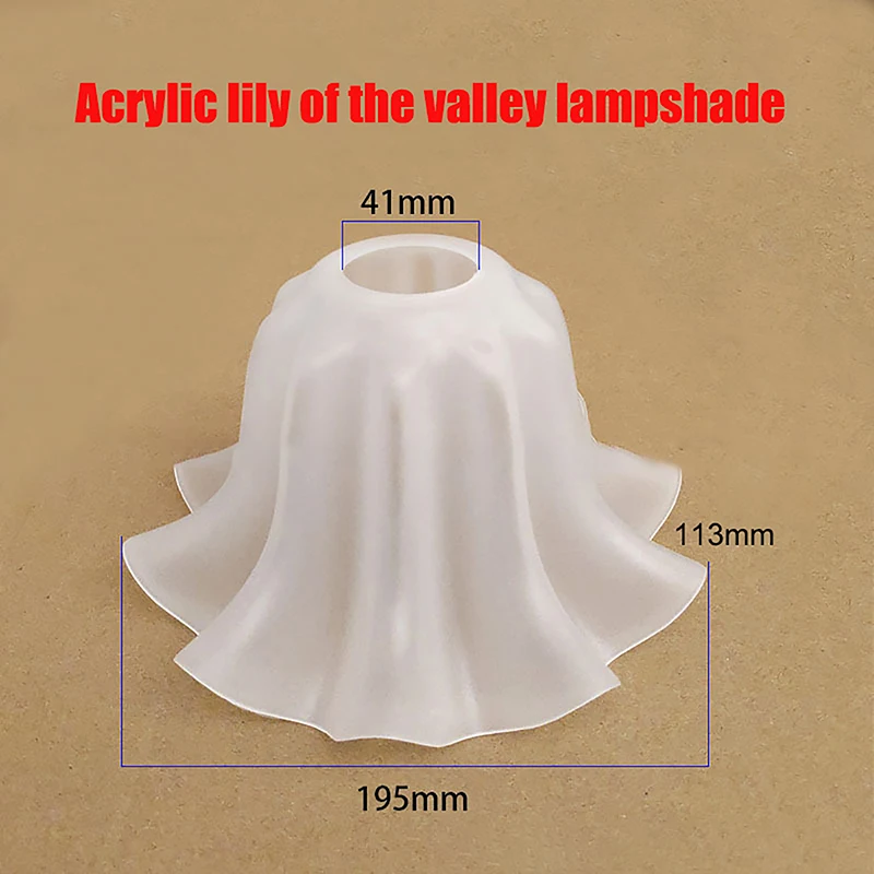Abażur akrylowy E27 do lampy wiszącej – klosz orchidea