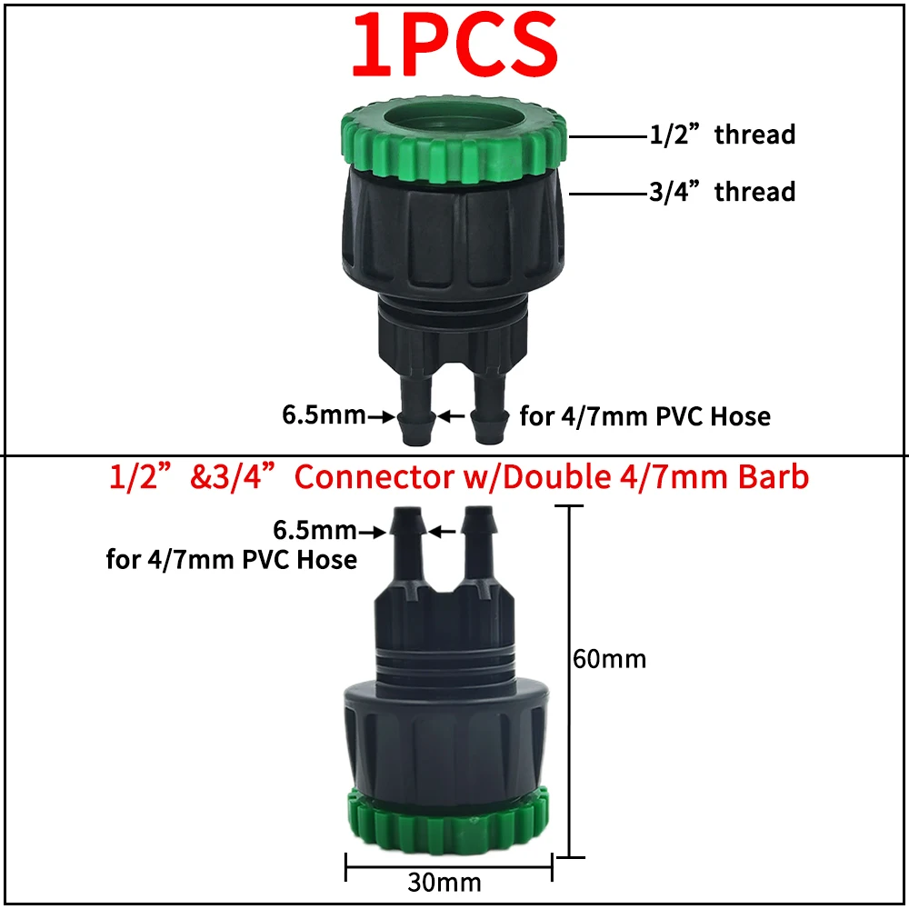 Adapter do kranu ogrodowego do nawadniania kroplowego Granatowy