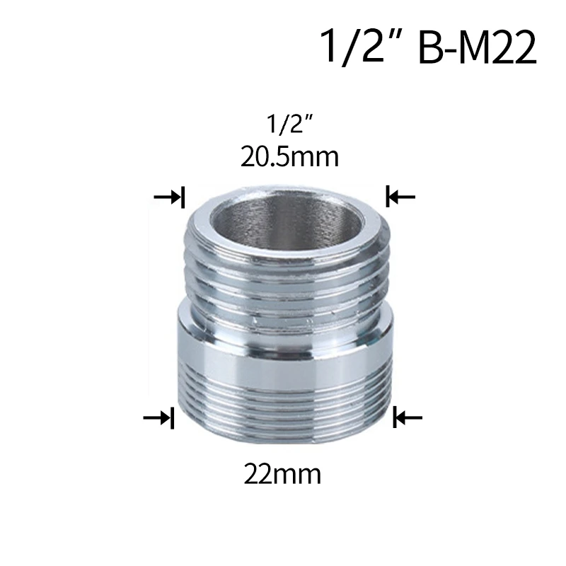 Adapter do kranu złączka gwintowa do węża Srebrny