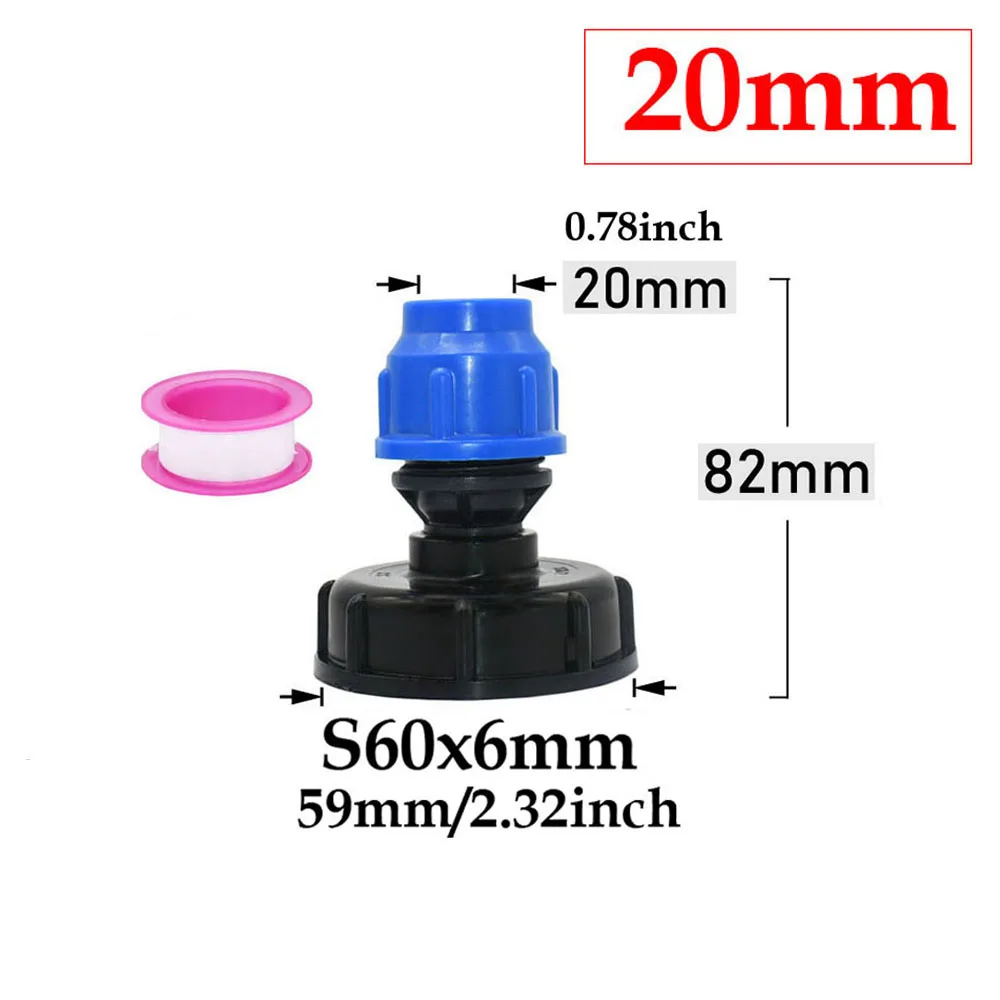 Adapter do zbiornika IBC S60 ze złączką do węża Brązowy