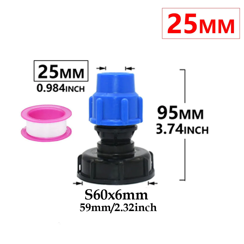 Adapter do zbiornika IBC S60 ze złączką do węża Czerwony