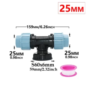 Adapter do zbiornika IBC S60 ze złączką do węża Szary