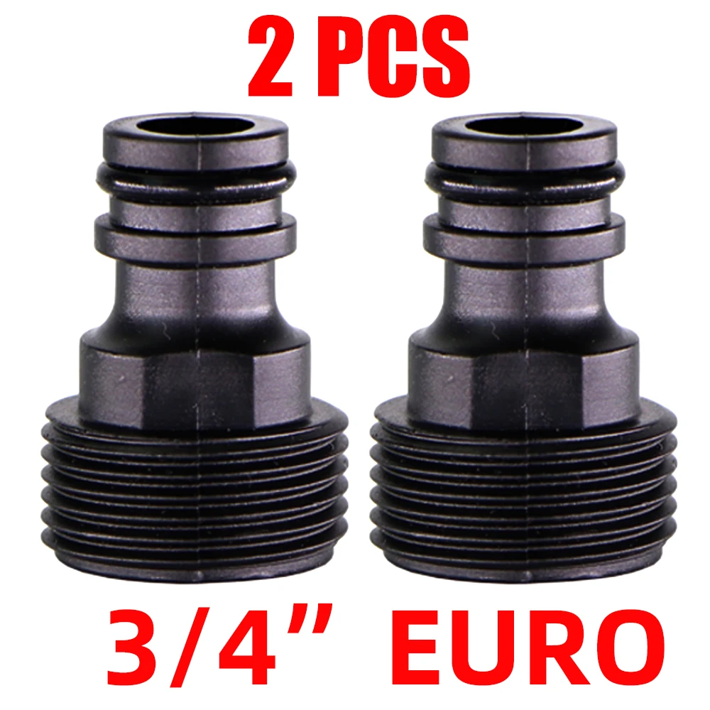 Adapter z gwintem zewnętrznym do węża ogrodowego 3/4 Srebrny