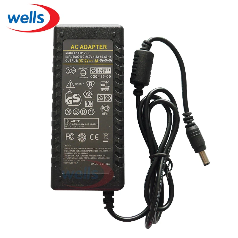 Adapter LED 12V 5A do taśm 5050 3528