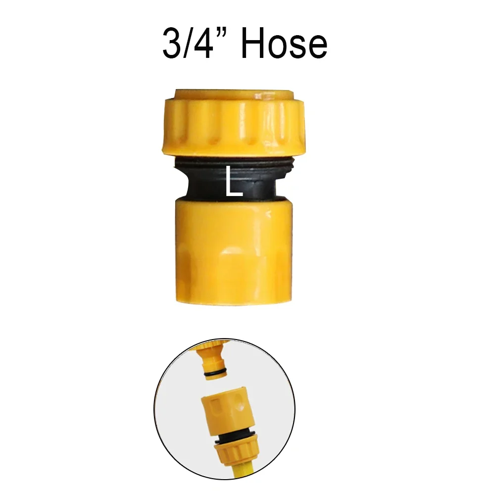Adapter szybkozłącza do węża ogrodowego 3/4 cala Pomarańczowy