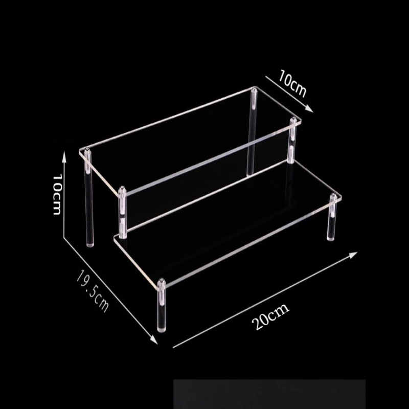 Akrylowa półka ekspozycyjna, organizer na perfumy i figurki 2 layer 20x10cm