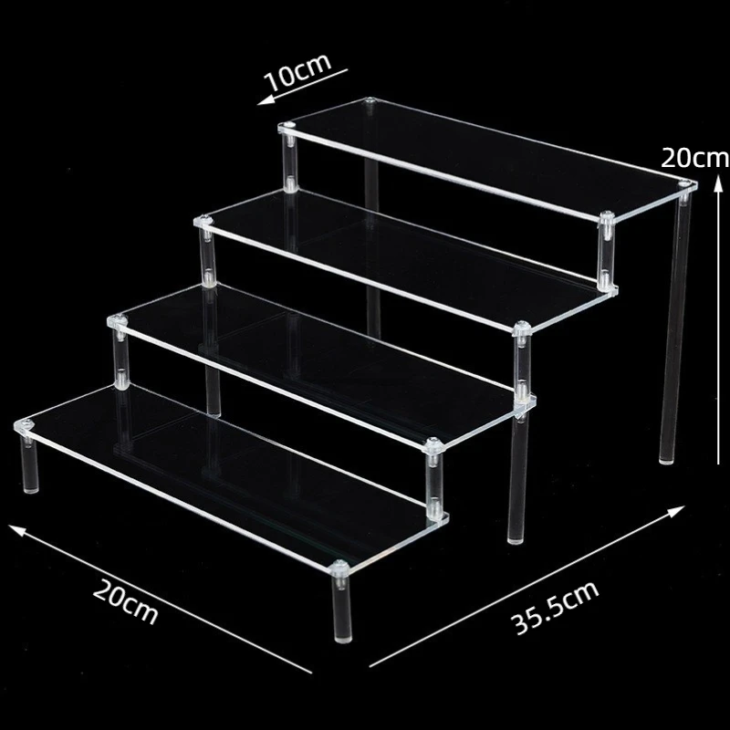 Akrylowa półka ekspozycyjna, organizer na perfumy i figurki 4 layer 20x10cm