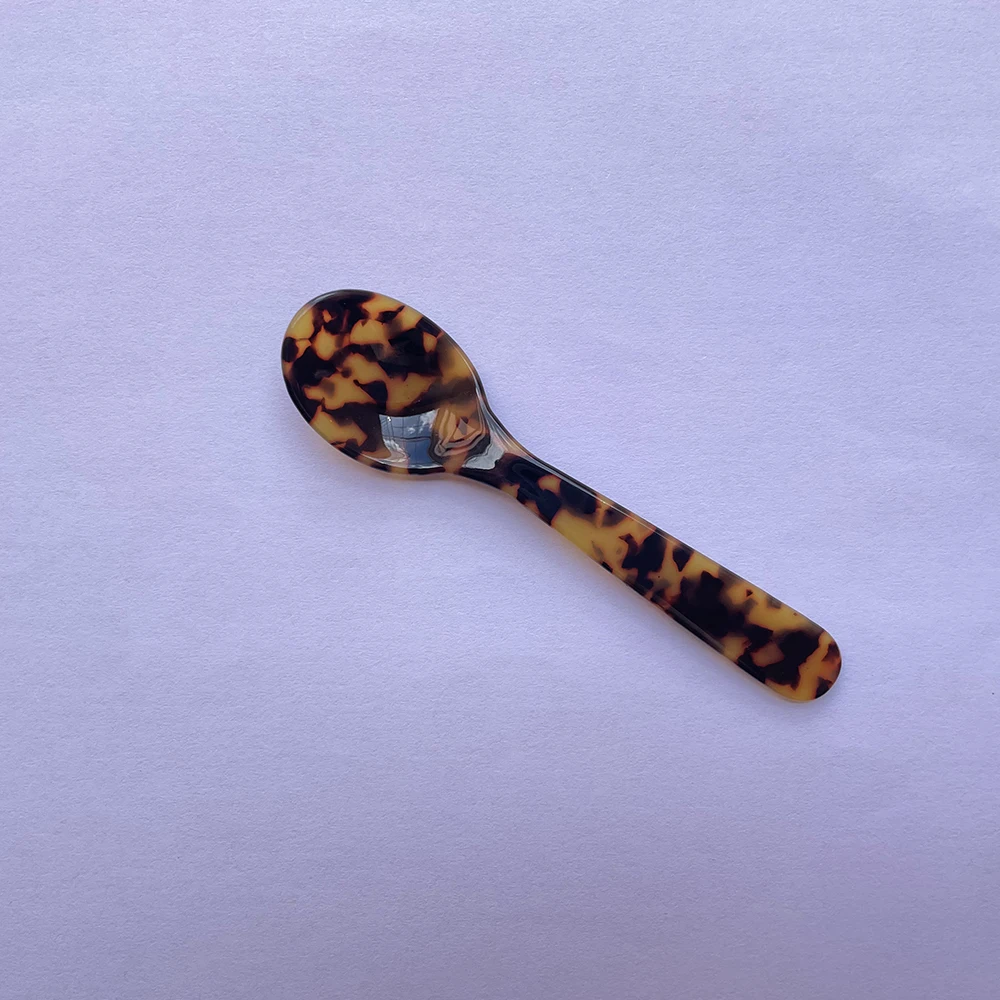 Akrylowe łyżeczki do deserów i kawy, 11 cm Jasnoszary