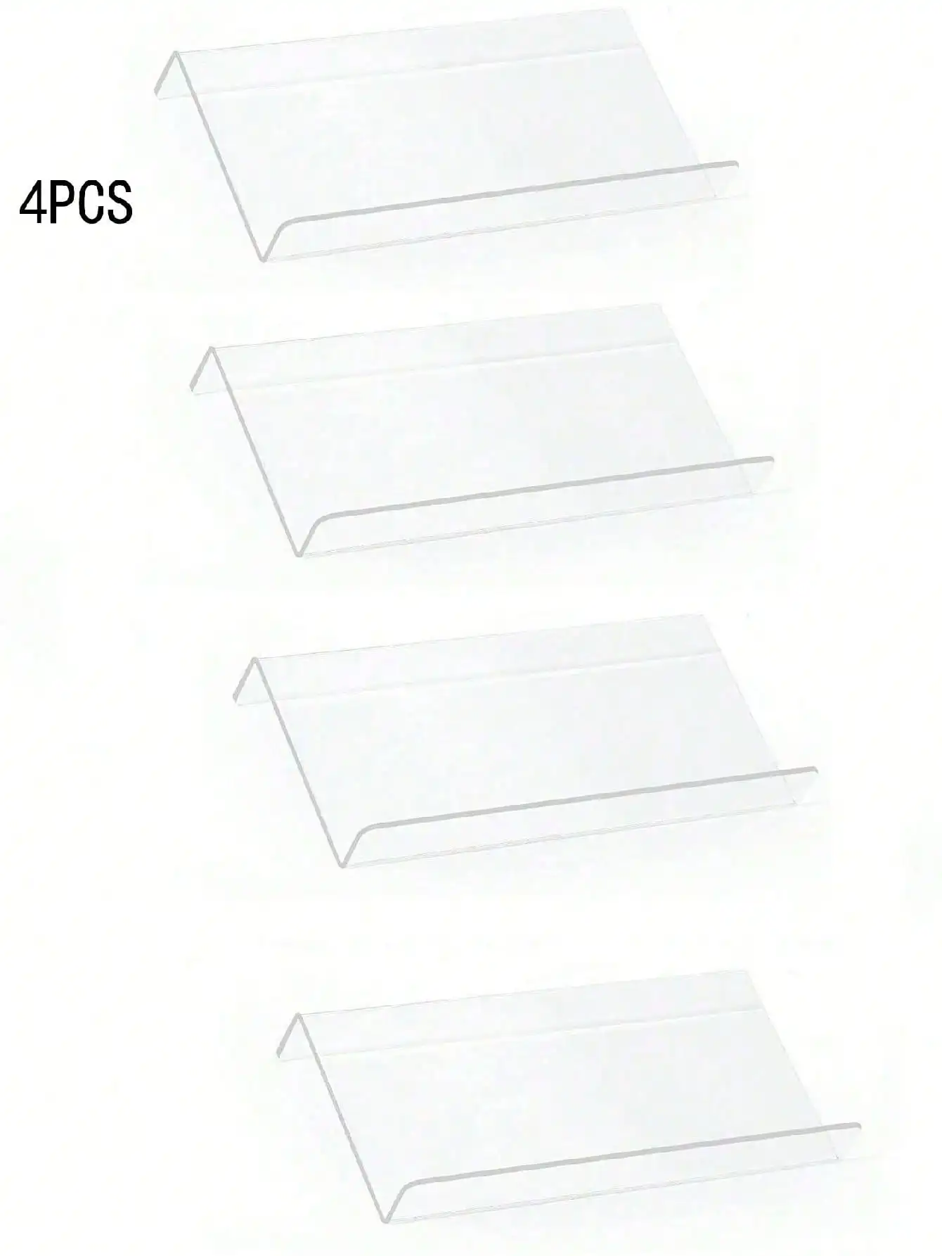 Akrylowy organizer na przyprawy do szuflady, rozsuwany stojak 4PCS