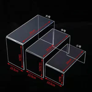 Akrylowy stojak ekspozycyjny w kształcie litery U 3PCS