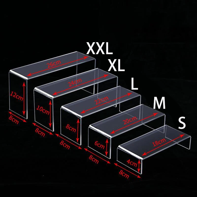 Akrylowy stojak ekspozycyjny w kształcie litery U 5PCS