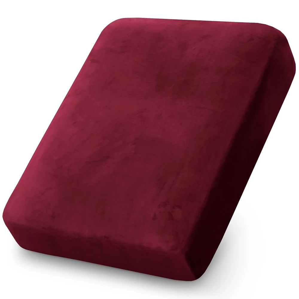 Aksamitna poszewka na poduszkę – pluszowa na sofę żółty