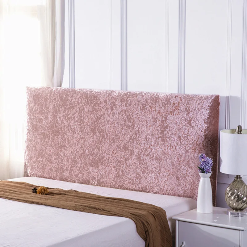 Aksamitny pokrowiec na zagłówek crushed velvet — luksusowy Fioletowy