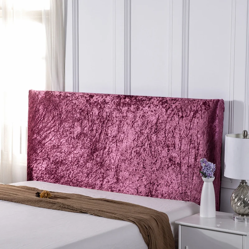 Aksamitny pokrowiec na zagłówek crushed velvet — luksusowy Granatowy