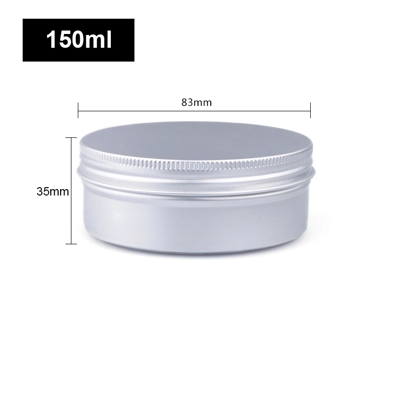 Aluminiowe puszki na przyprawy i kosmetyki z zakrętką 150ml