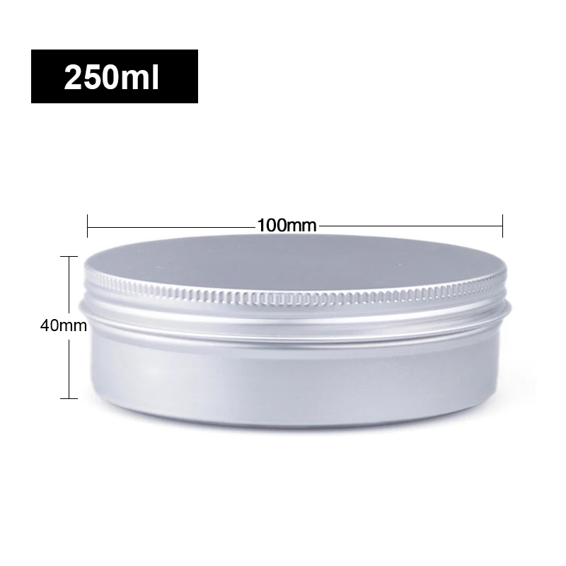 Aluminiowe puszki na przyprawy i kosmetyki z zakrętką 250ml