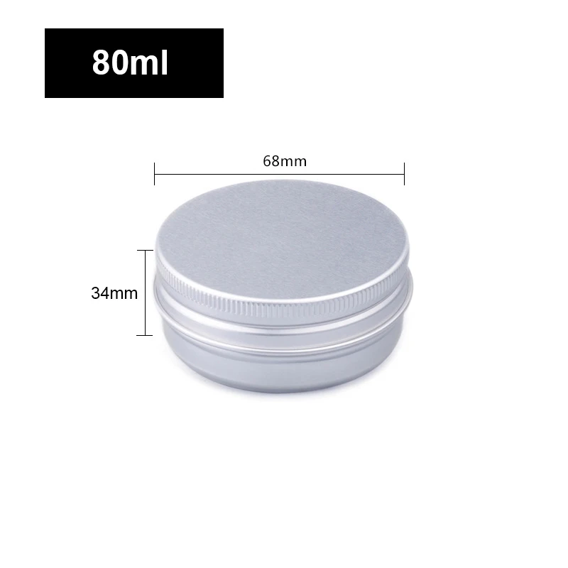 Aluminiowe puszki na przyprawy i kosmetyki z zakrętką 80ml