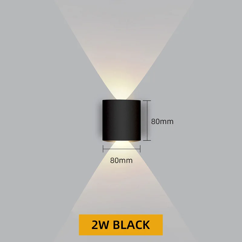 Aluminiowy kinkiet LED IP65 zewnętrzny – oświetlenie schodów i ogrodu Biały