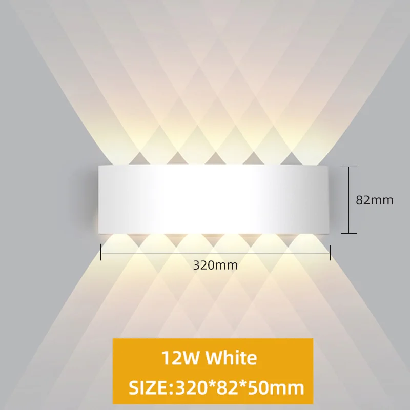 Aluminiowy kinkiet LED IP65 zewnętrzny – oświetlenie schodów i ogrodu Brązowy