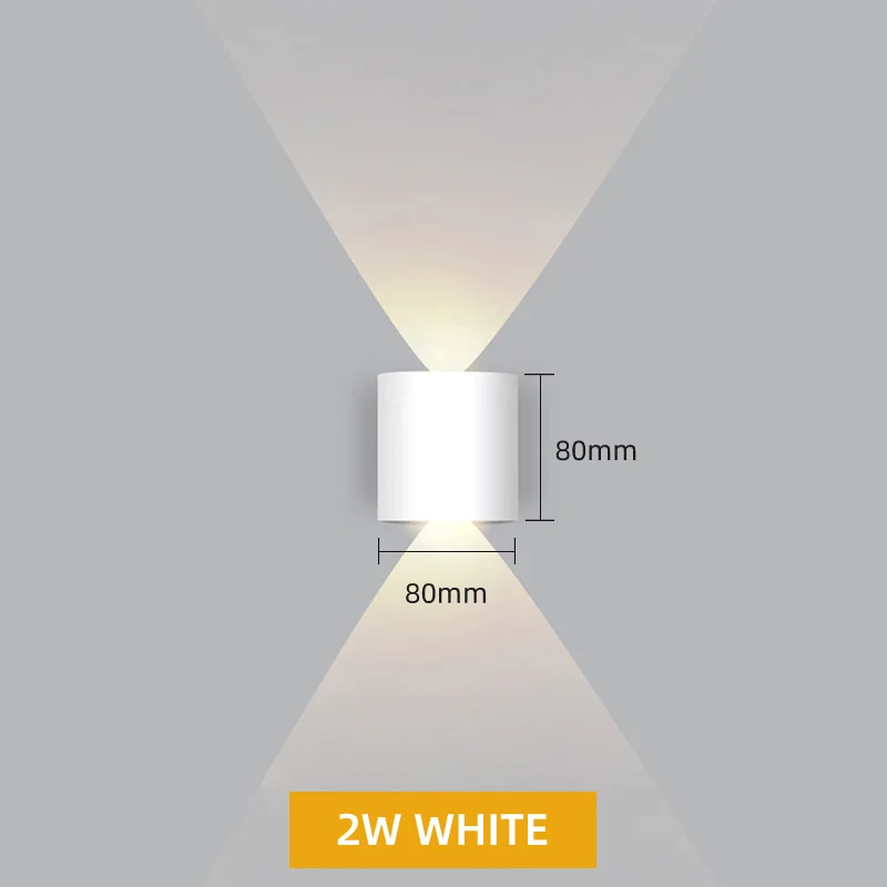 Aluminiowy kinkiet LED IP65 zewnętrzny – oświetlenie schodów i ogrodu Czarny