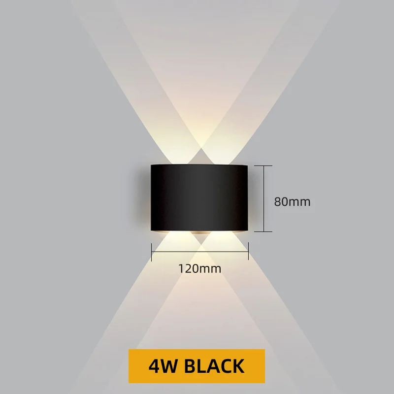 Aluminiowy kinkiet LED IP65 zewnętrzny – oświetlenie schodów i ogrodu Zielony
