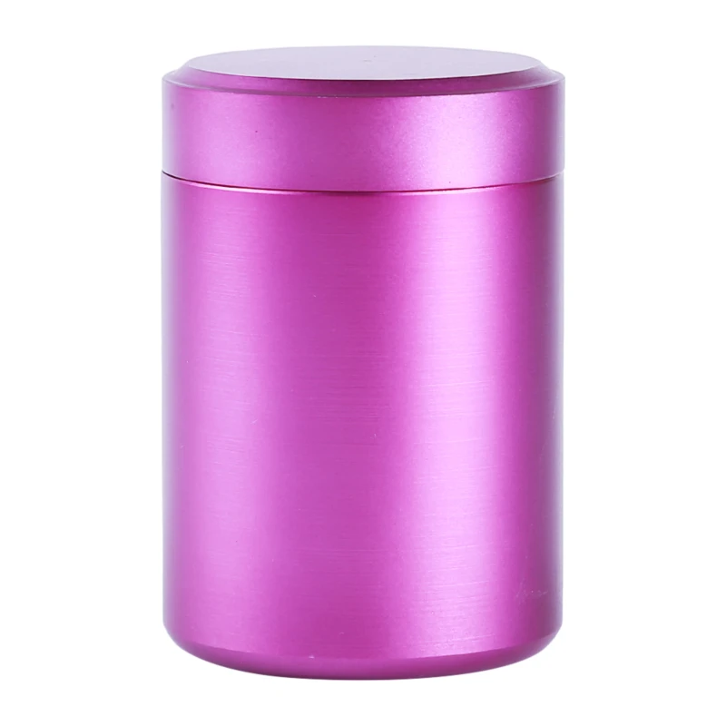 Aluminiowy szczelny pojemnik na zioła i przyprawy 60 ml Fioletowy