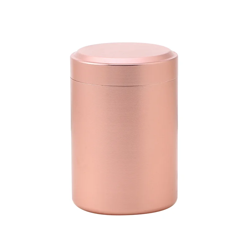 Aluminiowy szczelny pojemnik na zioła i przyprawy 60 ml Różowy