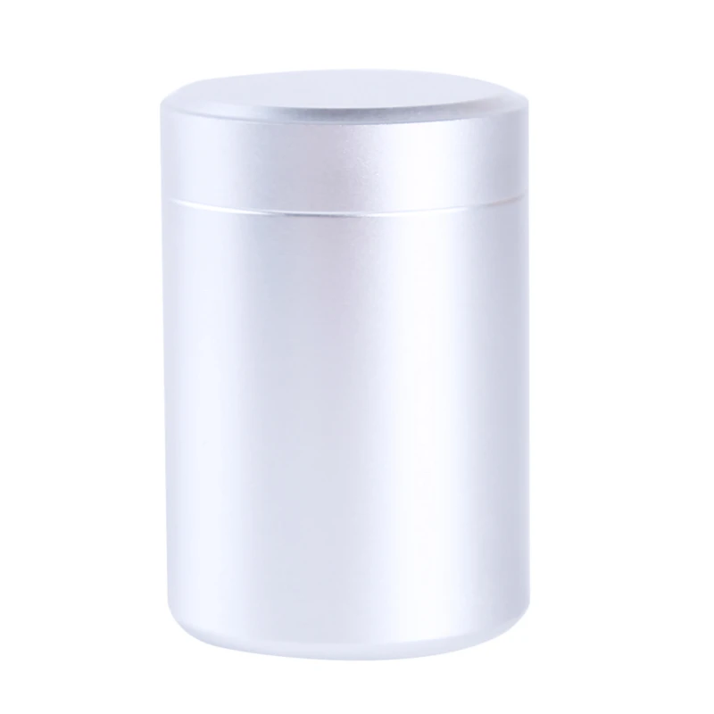 Aluminiowy szczelny pojemnik na zioła i przyprawy 60 ml Srebrny