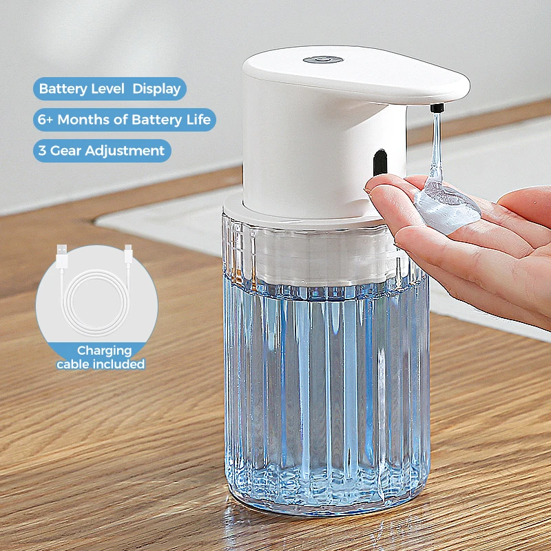 Automatyczny bezdotykowy dozownik mydła 300 ml USB Biały