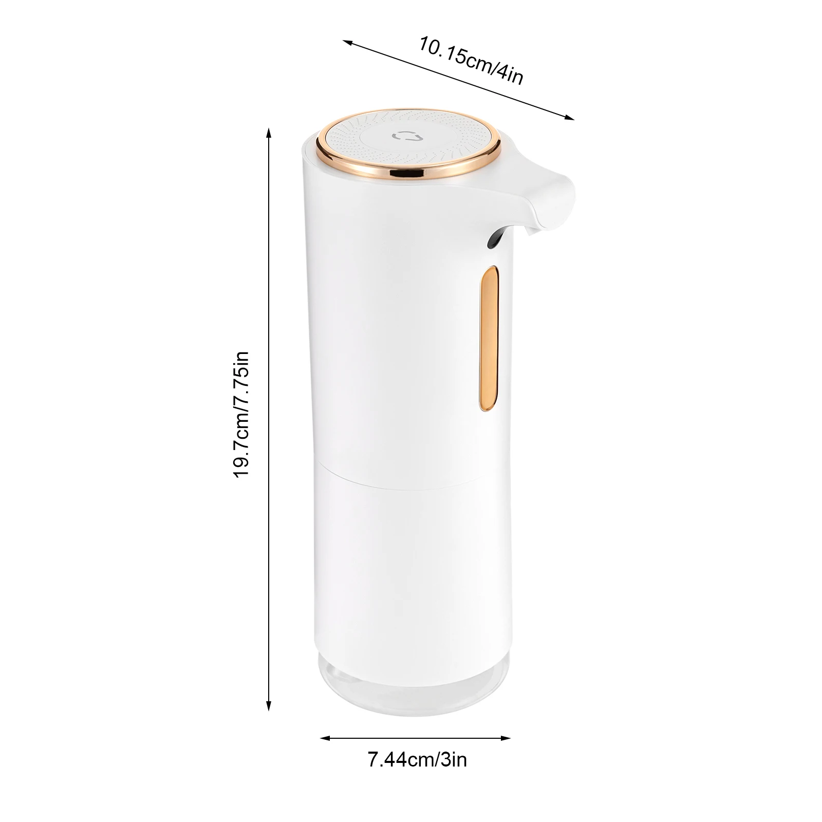 Automatyczny bezdotykowy dozownik mydła z czujnikiem Biały