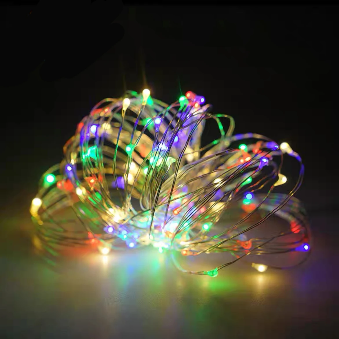 Bajkowe lampki LED na baterie do dekoracji stołu i domu Rgb