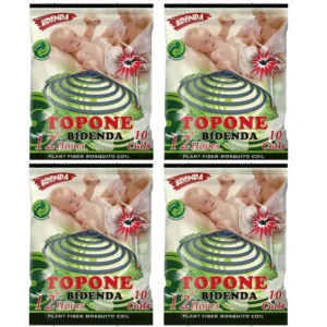 Naturalne bambusowe spirale odstraszające komary, 10 szt. Jasnożółty